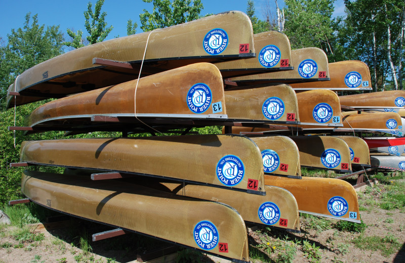 Canoe rental at River Point Resort & Outfitting Co.