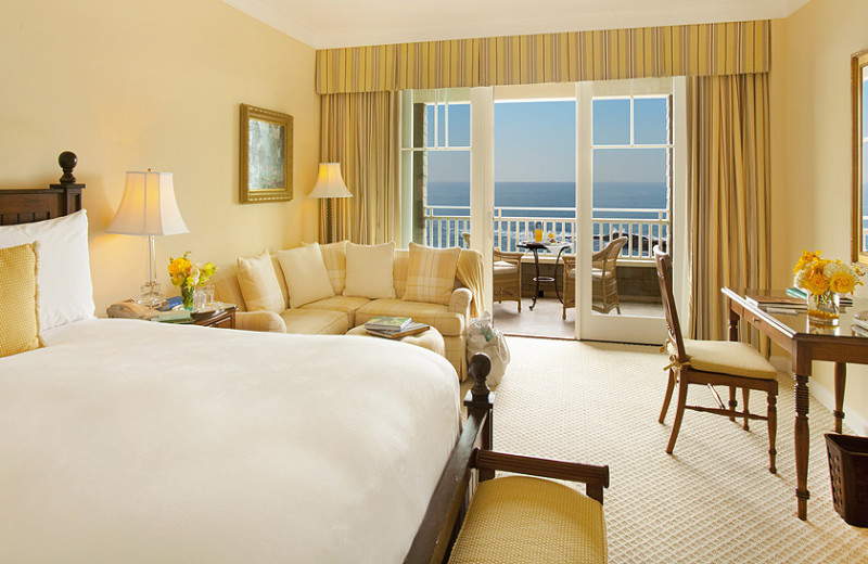 Guest room at Montage Laguna Beach.