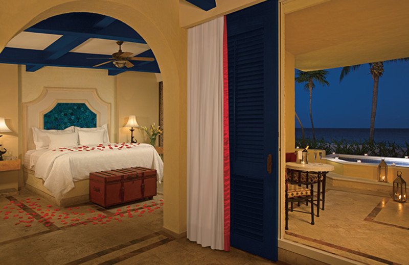 Guest room at Zoetry Paraiso de la Bonita Riviera Maya.