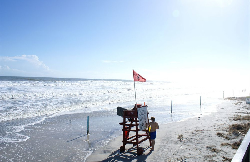 The beach at Daytona Shores Inn and Suites.