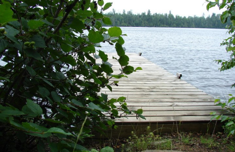 Private dock at Rockwood Lodge.