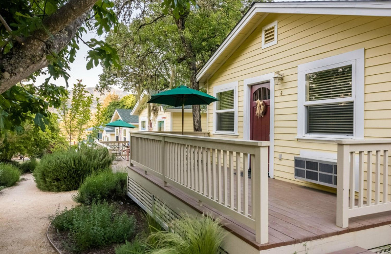 Cottage exterior at Aurora Park Cottages.