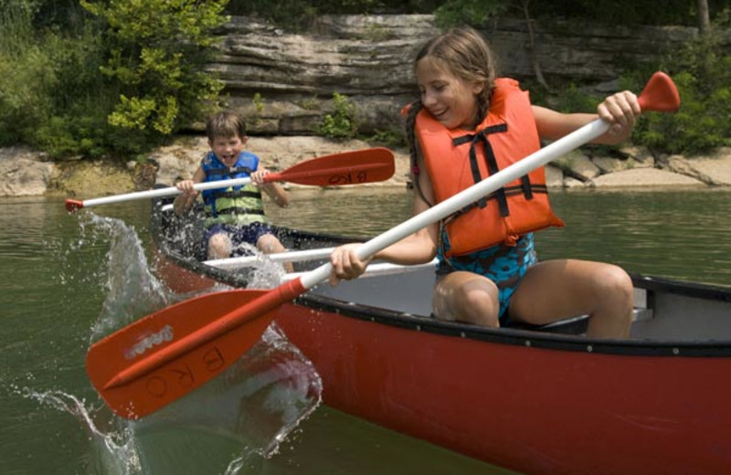 Canoeing at Buffalo River Outfitters.