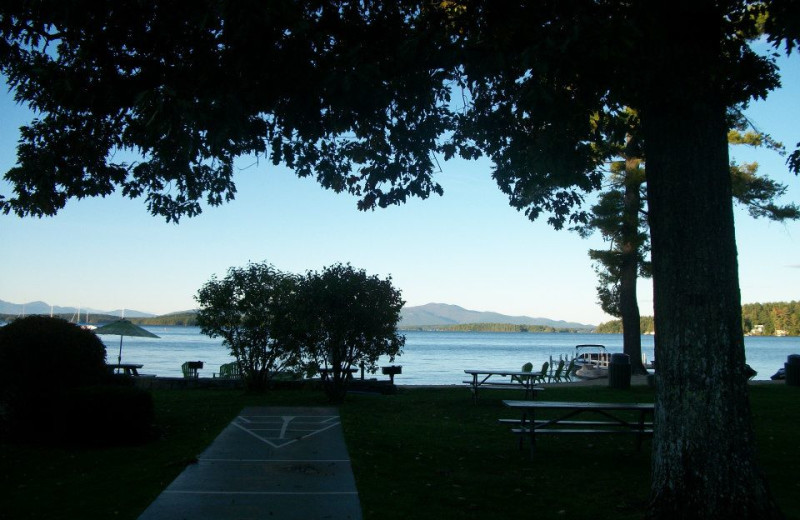 Shuffle board at Misty Harbor. 