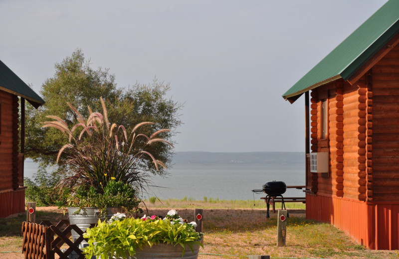 Cabins at Willow Point Resort.