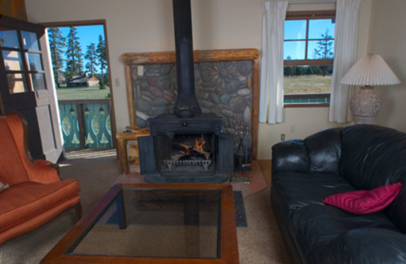 Chalet living room at Inn Der Bach.