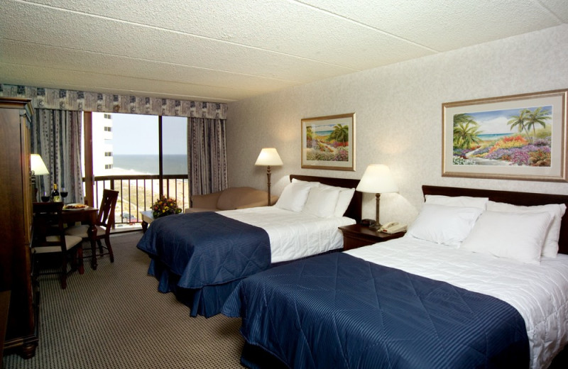 Two bed guest room at Clarion Resort Fontainebleau.