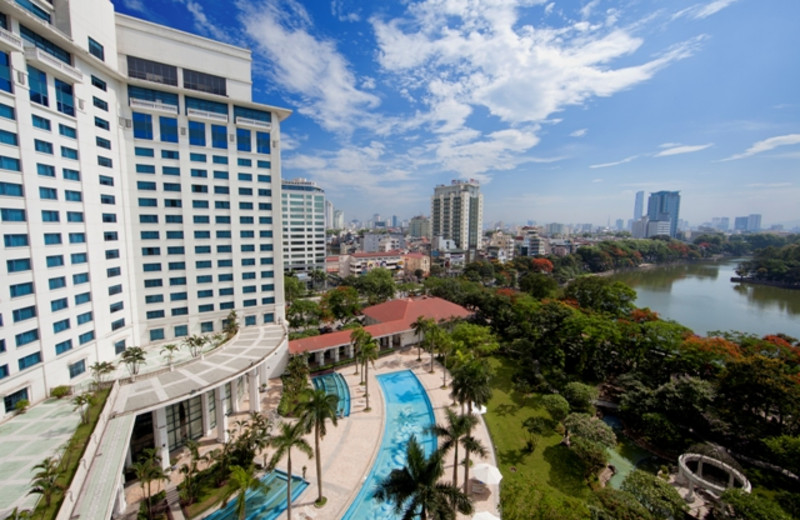 Exterior view of Hanoi Daewoo Hotel.