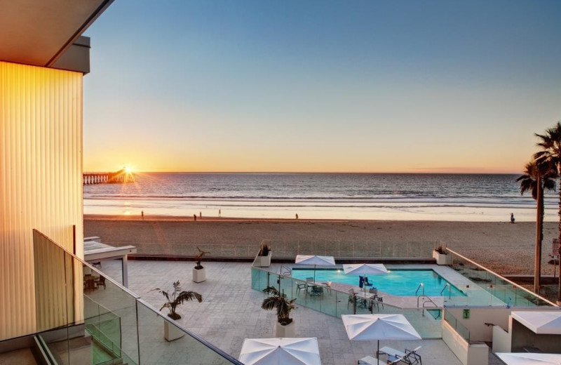 Outdoor pool at Pier South Resort.