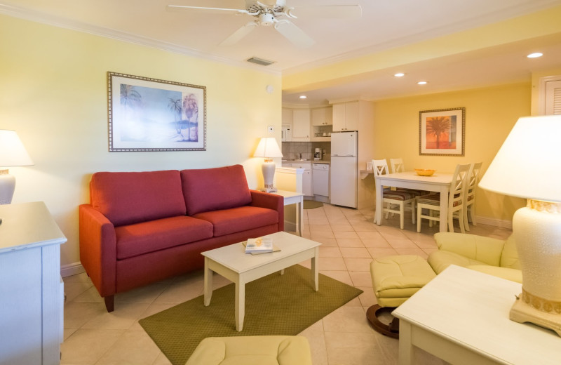 Guest room at Inn At The Beach Resort.