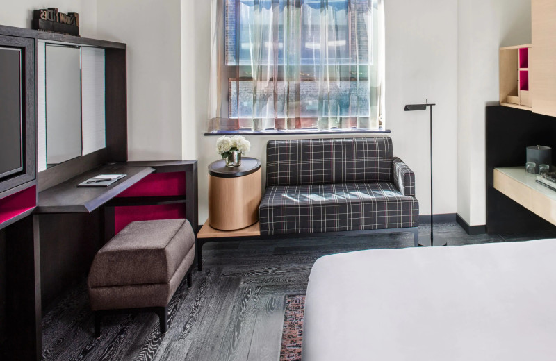 Guest room at Hyatt Herald Square New York.