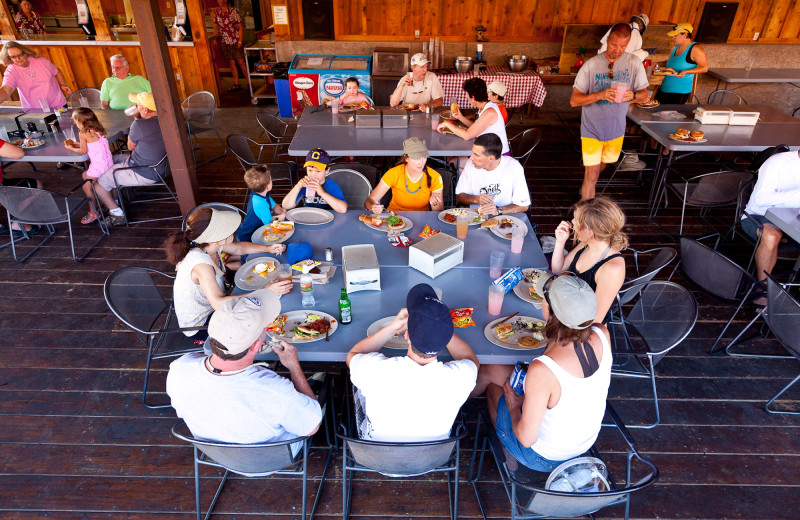 Dining at Red Cliffs Lodge.