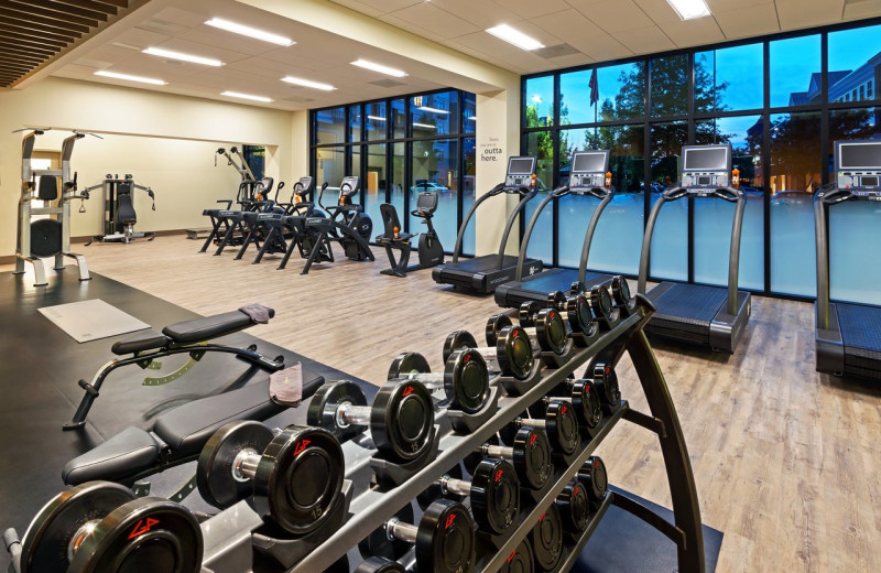 Fitness room at EVEN Hotel Rockville.