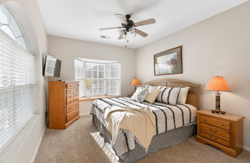 Rental bedroom at Branson Vacation Rentals.