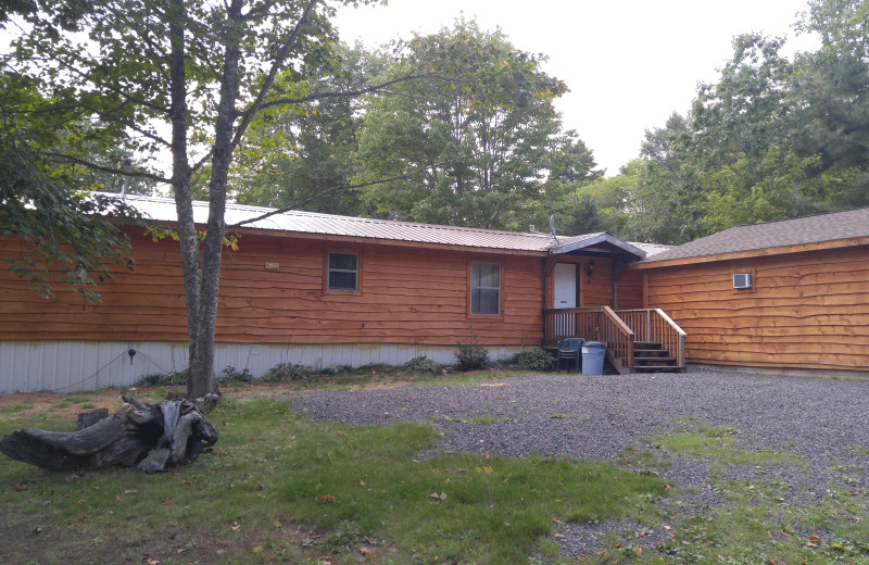 Cabin exterior at Wilderness Resort.