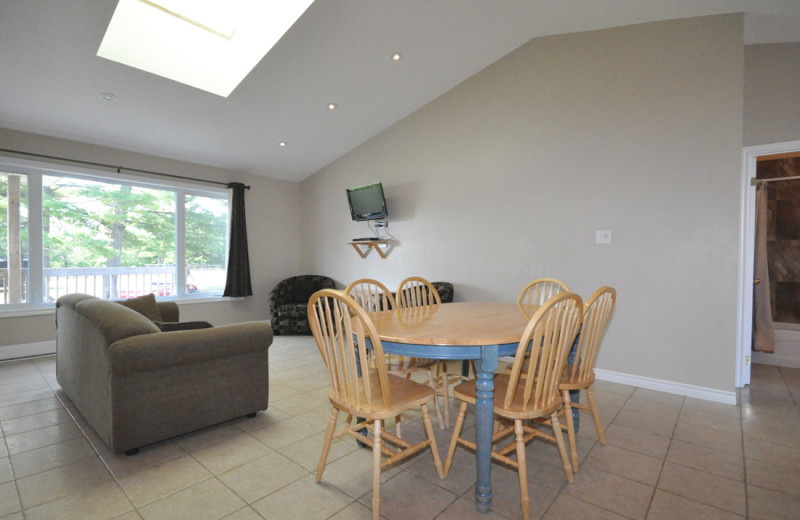 Cottage interior at Hall's Cottages.