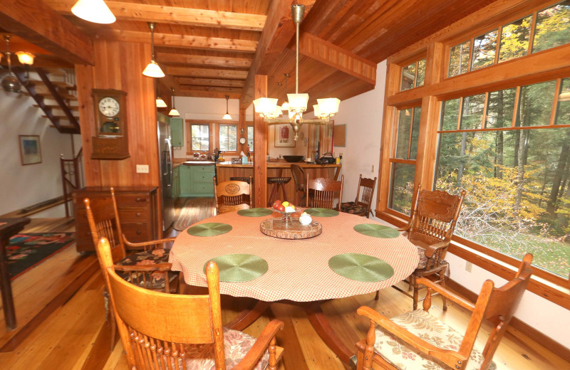 Rental kitchen at Stowe Country Homes.