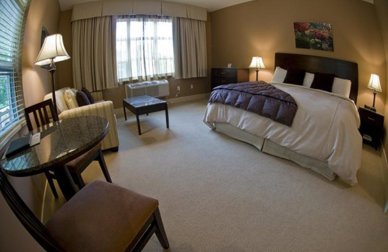 Guest room at Honeymoon Bay Lodge & Retreat.