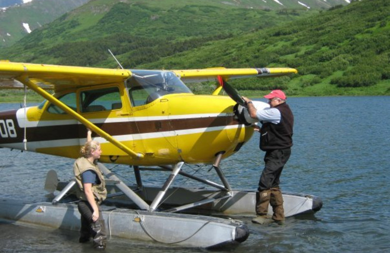 Sea plane at Trail Lake Lodge.