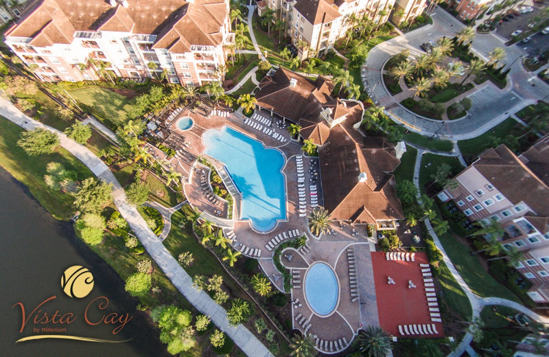 Aerial view of Vista Cay Resort by Millenium.