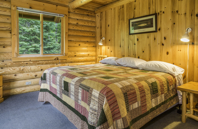 Cabin bedroom at White Eagle Resort.