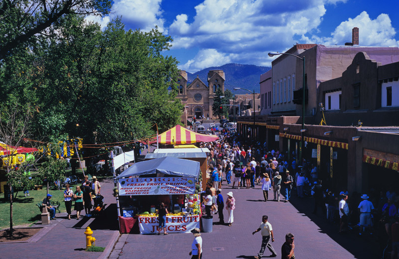 Festival at Historic Santa Fe Plaza near The Lodge at Santa Fe.