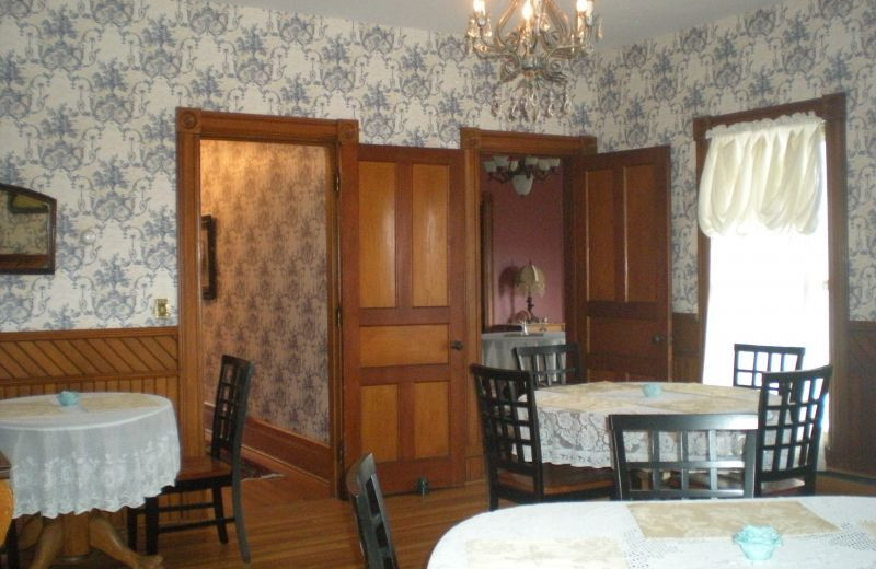 Dining room at The Fox and The Grapes Bed and Breakfast.