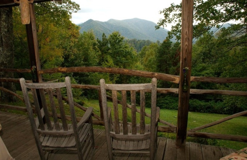 Deck View at Smokey Shadow Lodge