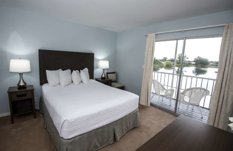 Guest room at Lakeside Inn Marco Island.