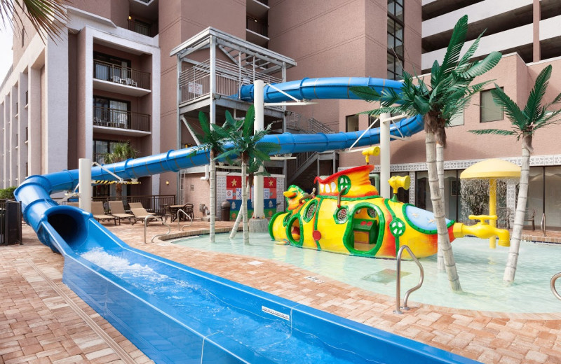 Water slide at Long Bay Resort.