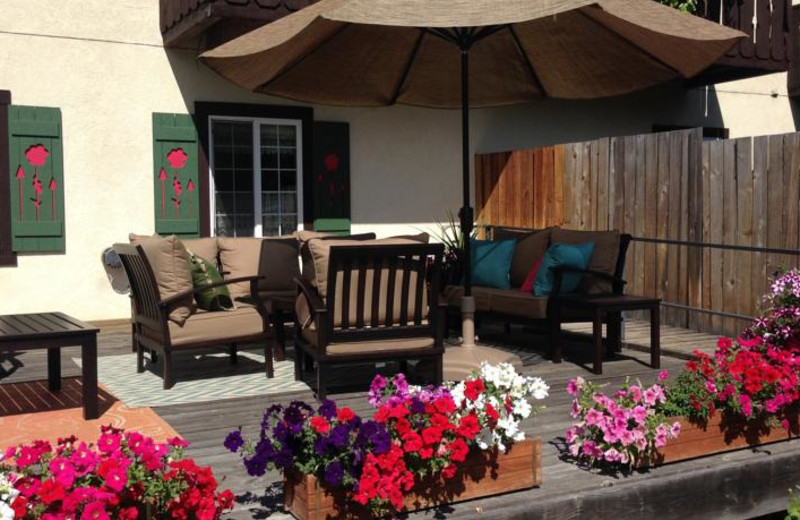 Patio at Alpen Rose Inn.