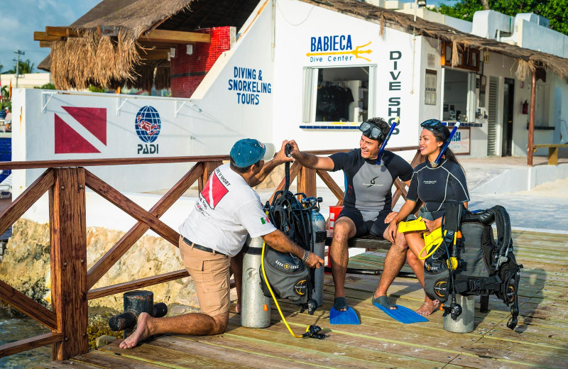 Diving at El Cid La Ceiba.