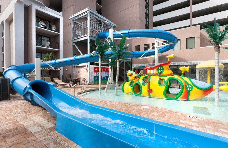 Water slide at Long Bay Resort.