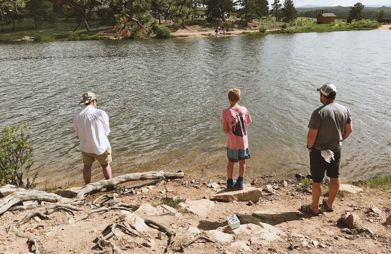 Fishing at Sundance Trail Guest Ranch.