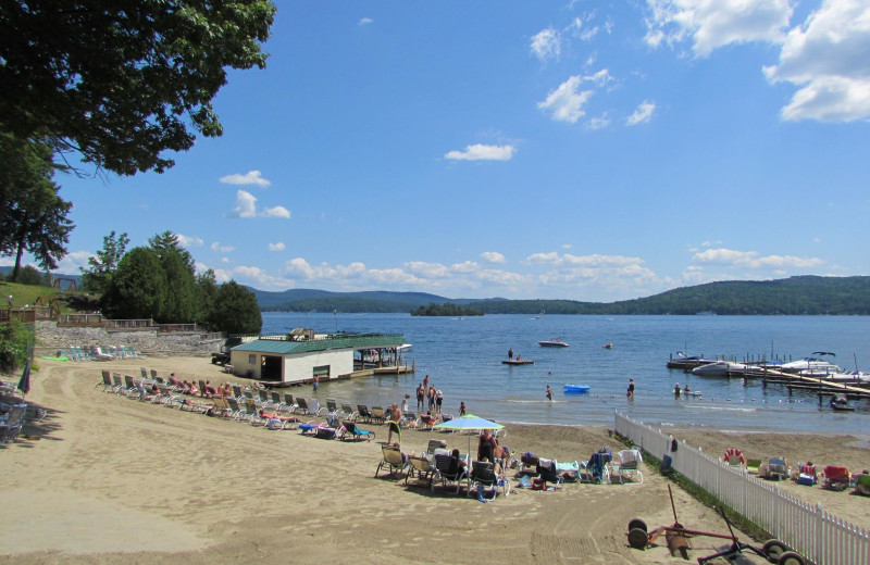 The beach at The Depe Dene Resort.