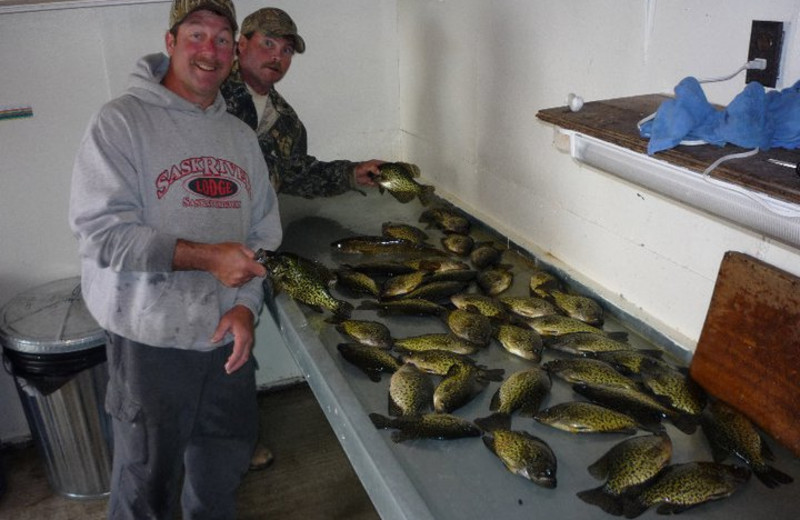 Fishing at Bliss Point Resort.