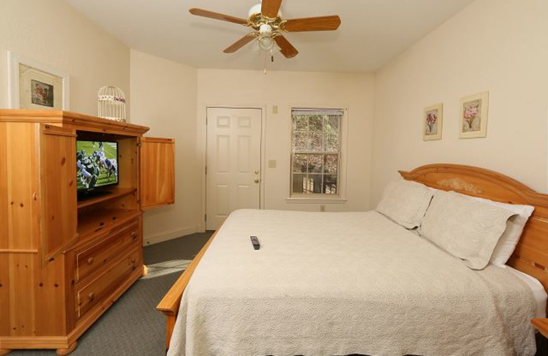 Rental bedroom at Smoky Mountain Resort Lodging and Conference Center.