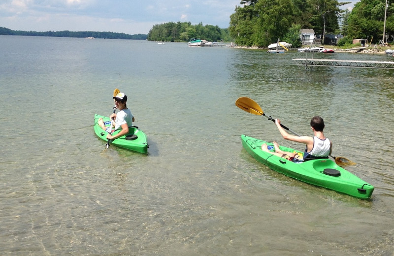 Kayaking at Sandy Beach at Otter Lake.