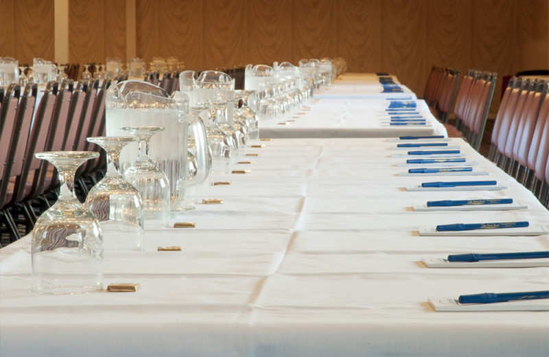 Meeting table at Lake Morey Resort.