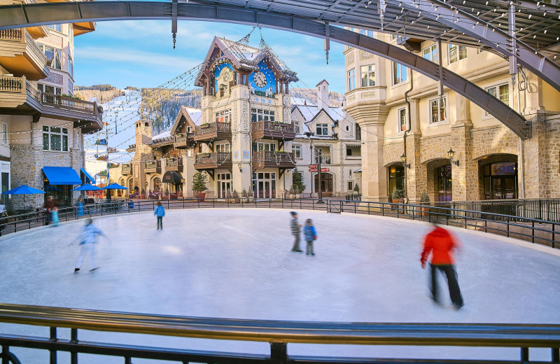 Ice skating at Arrabelle at Vail Square, A RockResort.