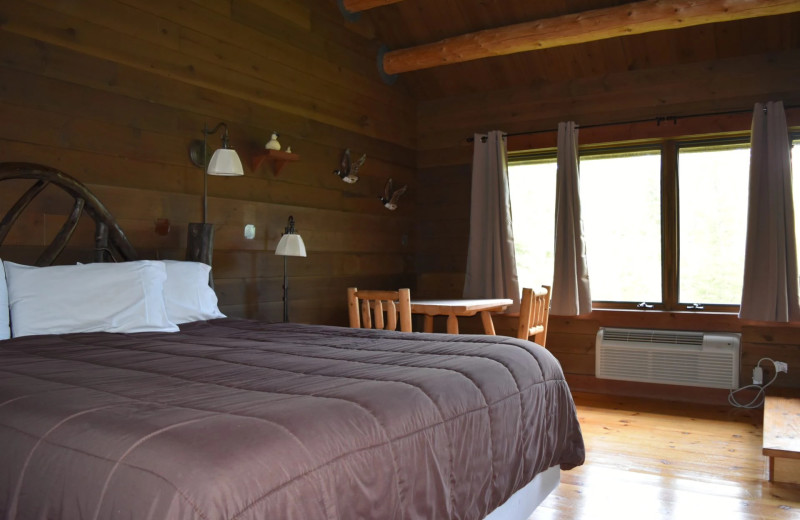 Guest room at Drummond Island Resort and Conference Center.