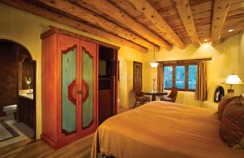 Guest room at El Monte Sagrado.