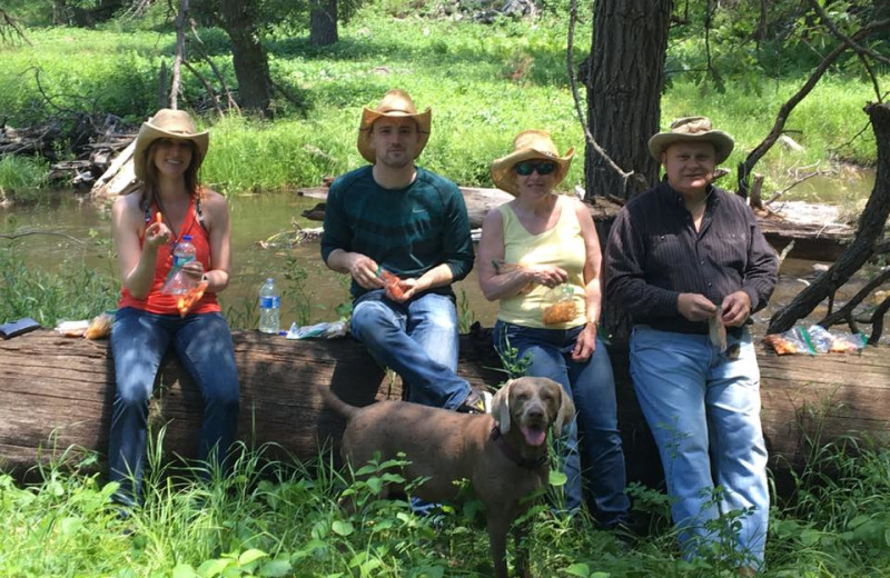 Family at Ghost Canyon Ranch.