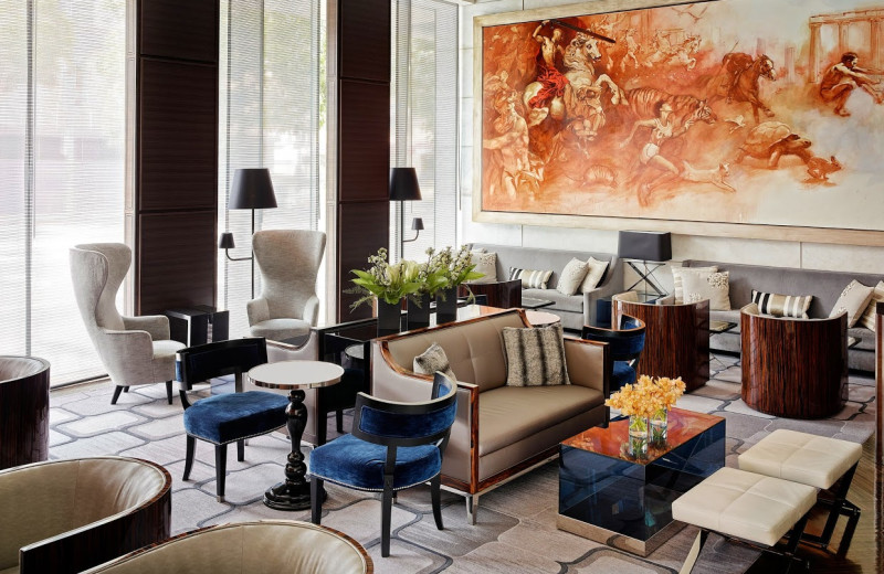 Lounge view at St. Regis Hotel, San Francisco.