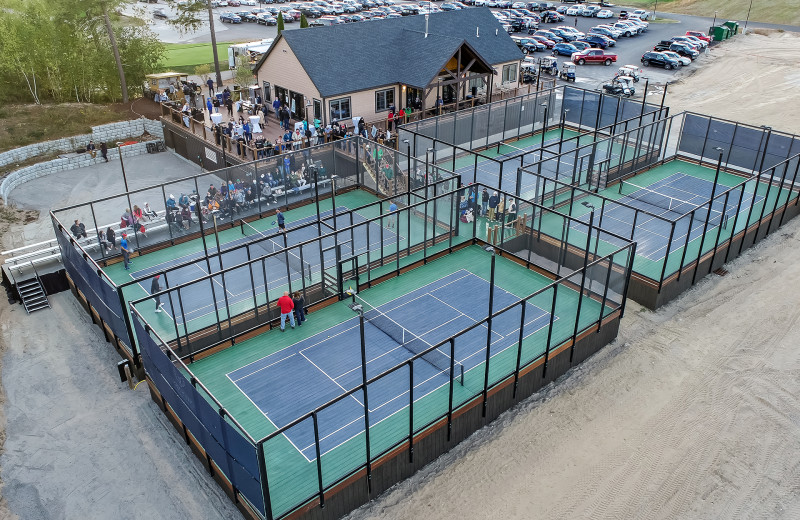 Tennis courts at Owl's Nest Resort & Golf Club.