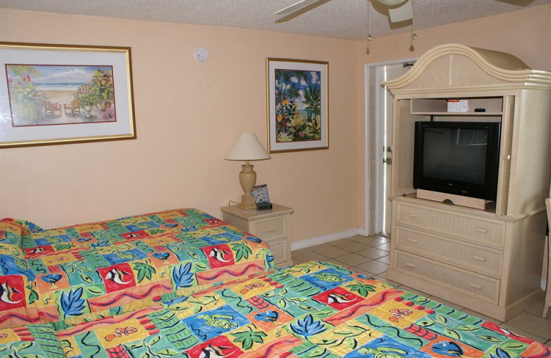 Guest room at Daytona Shores Inn and Suites.