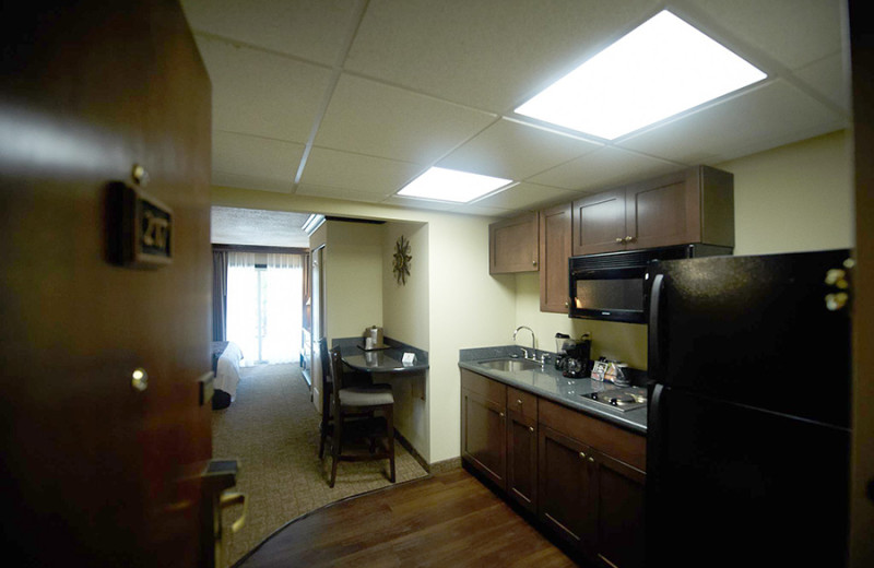 Guest kitchenette at Fourwinds Resort & Marina.