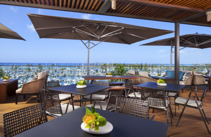 Patio at Prince Waikiki.