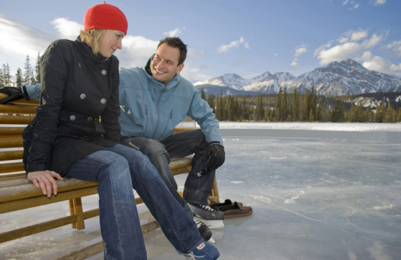 Skiing at Mount Robson Inn.