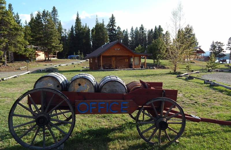 Exterior view of Chaunigan Lake Lodge.